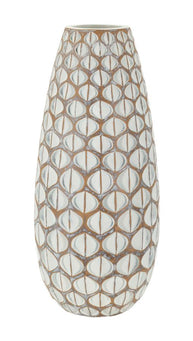 Blumenvase Tibet Weiß – Dekovase