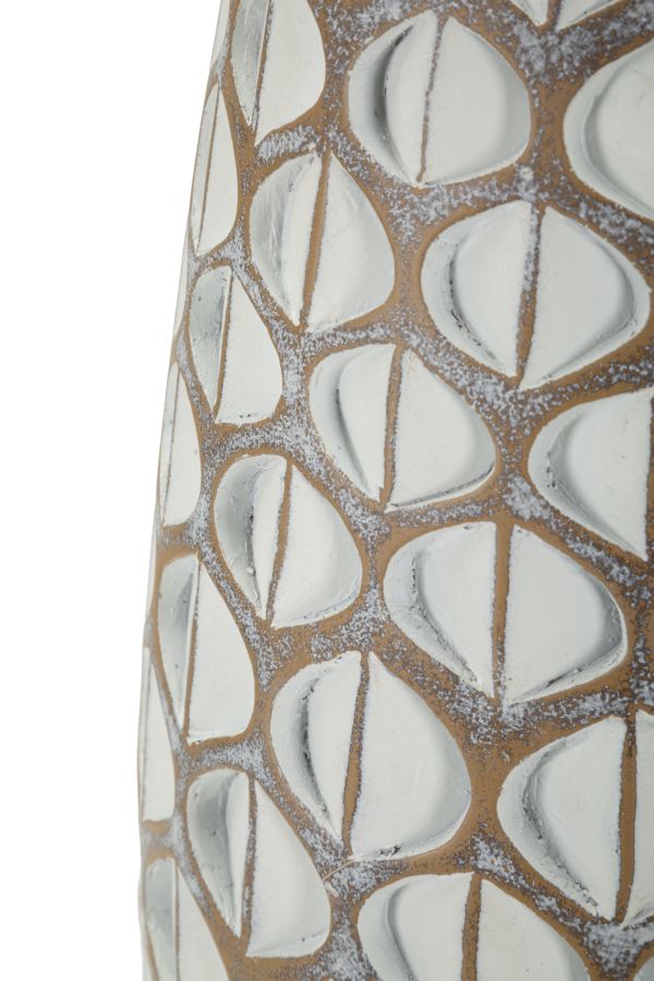 Blumenvase Tibet Weiß – Dekovase