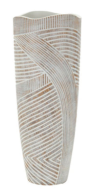 Blumenvase Woody Weiß – Dekovase