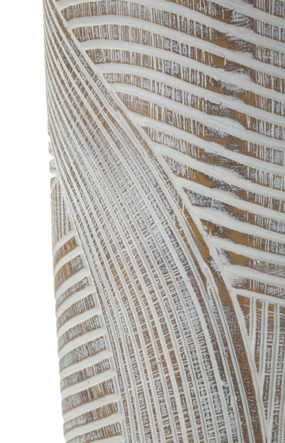 Blumenvase Woody Weiß – Dekovase