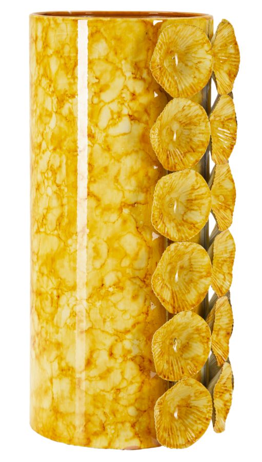 Blumenvase Tropfen Gelb – Dekovase