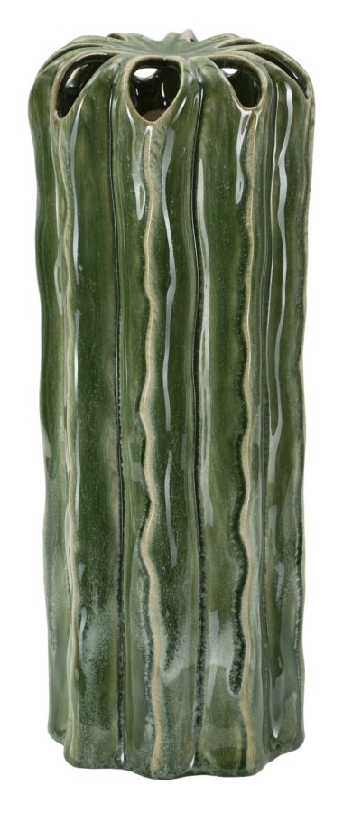 Blumenvase Kaktus Grün 31,5 cm – Dekovase