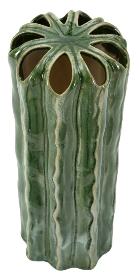 Blumenvase Kaktus Grün 31,5 cm – Dekovase