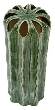 Blumenvase Kaktus Grün 31,5 cm – Dekovase