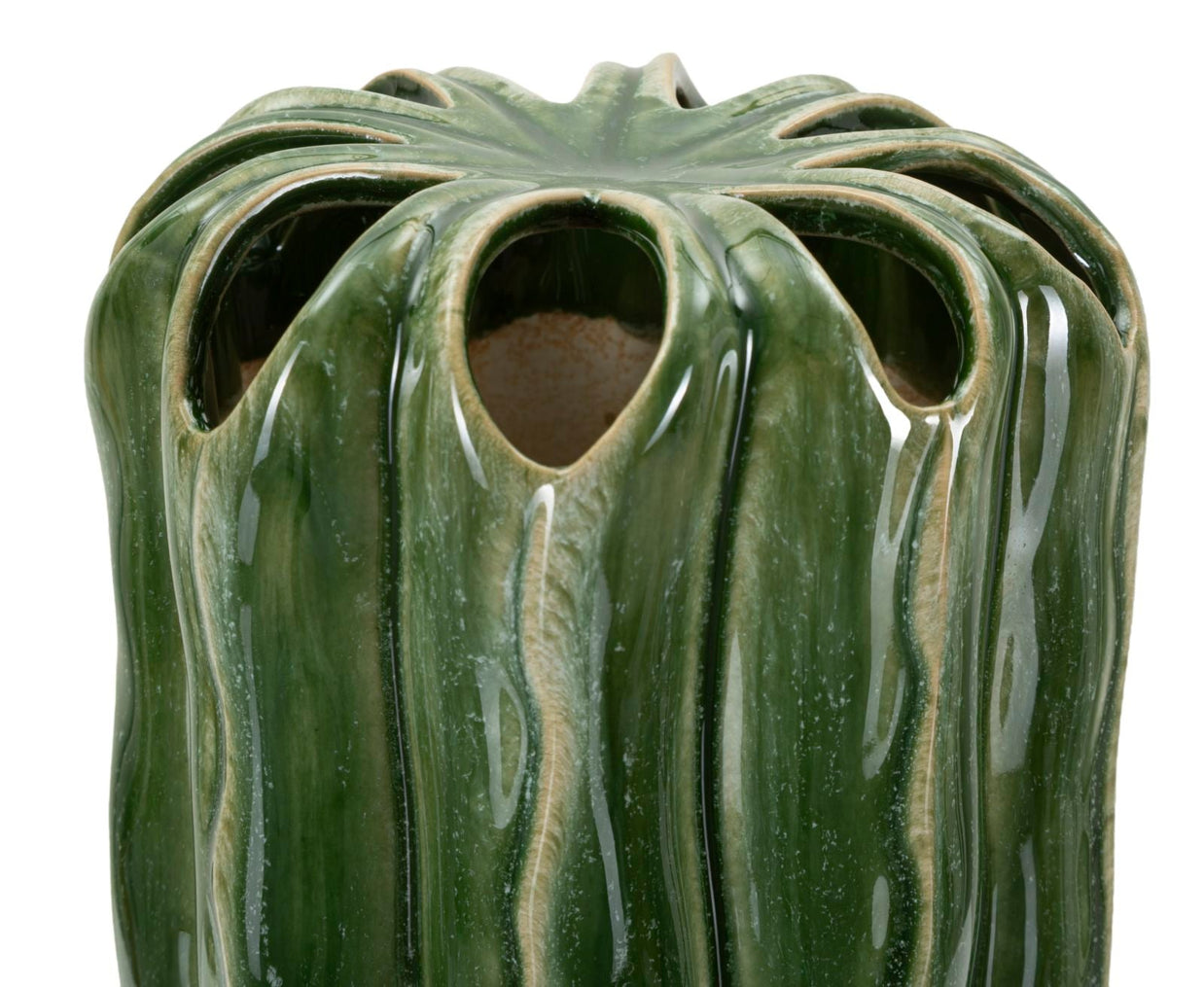 Blumenvase Kaktus Grün 31,5 cm – Dekovase