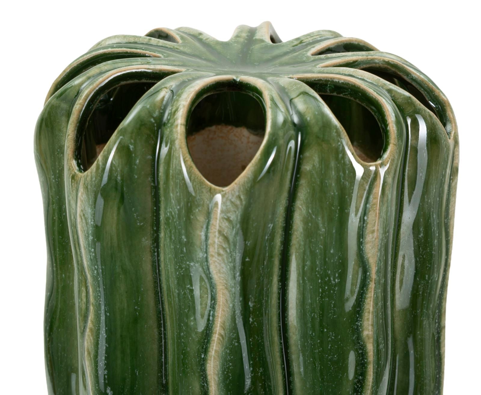 Blumenvase Kaktus Grün 31,5 cm – Dekovase