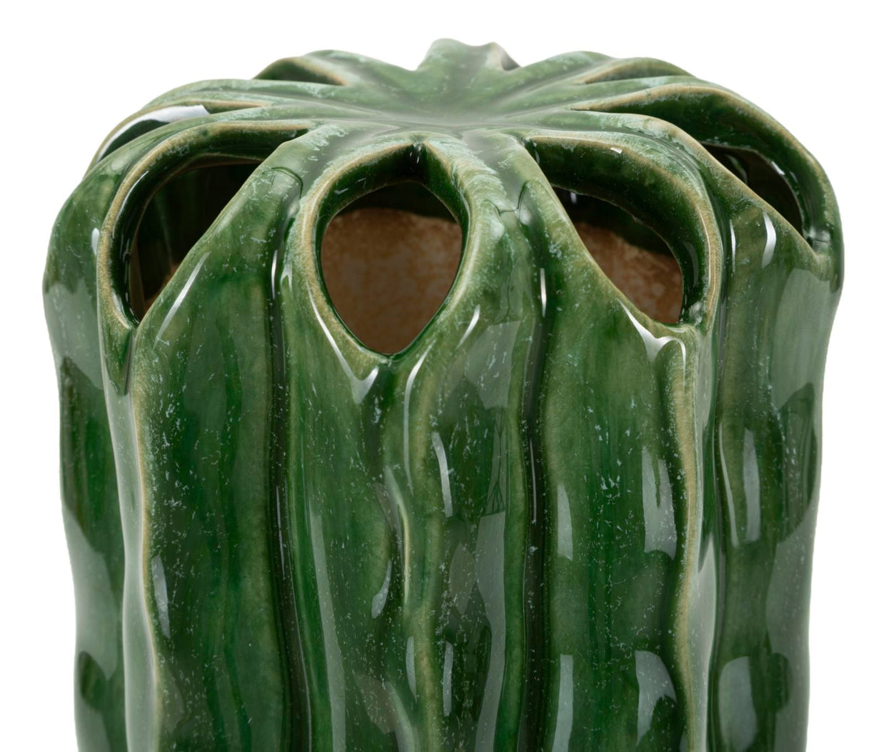 Blumenvase Kaktus Grün 23,5 cm – Dekovase