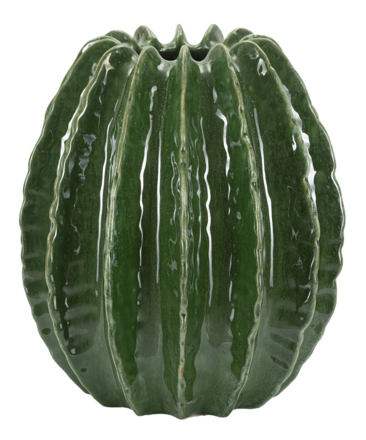 Blumenvase Kaktus Grün 31 cm