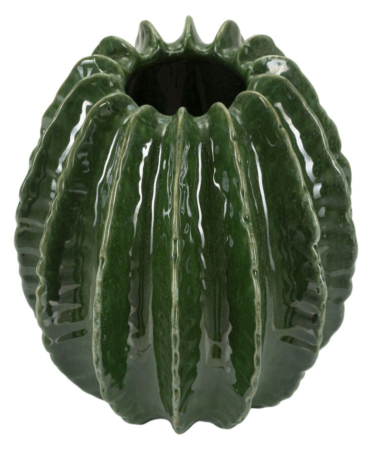Blumenvase Kaktus Grün 31 cm
