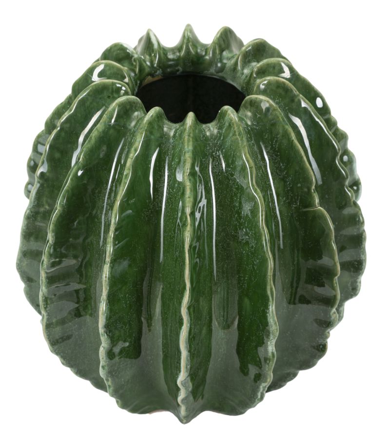 Blumenvase Kaktus Grün 24,5 cm – Dekovase