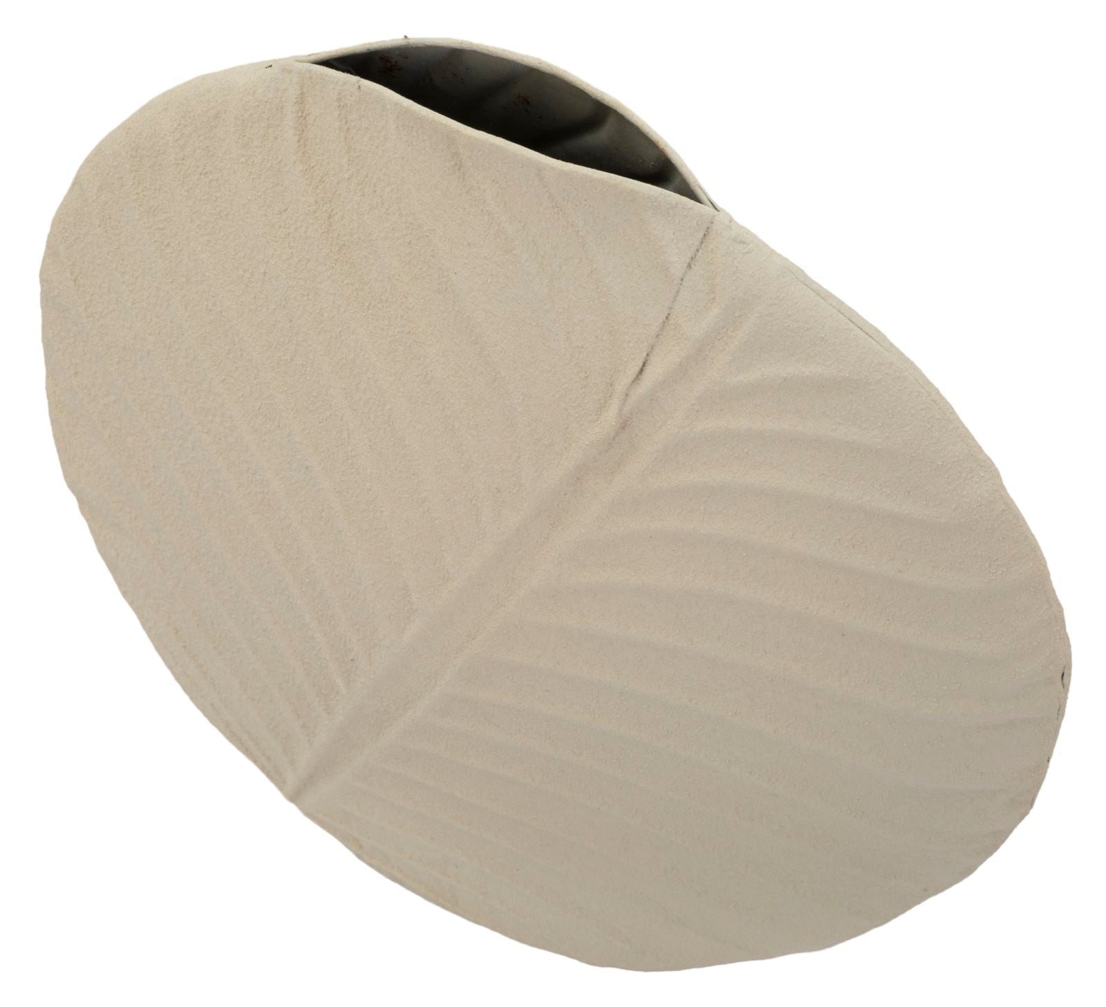 Vase Dune Sandoptik Creme Rund – Blumenvase Deko
