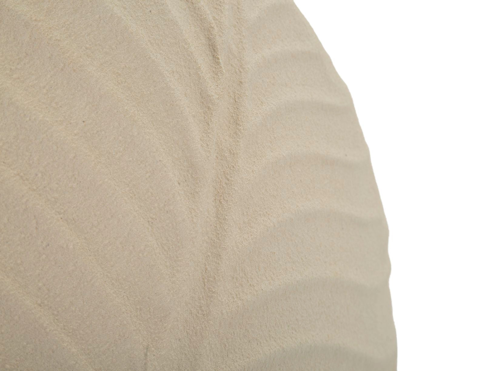 Vase Dune Sandoptik Creme Rund – Blumenvase Deko