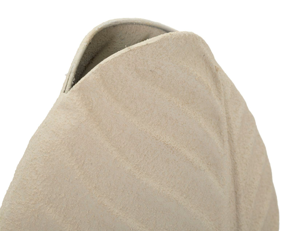 Vase Dune Blattstruktur Creme Klein – Blumenvase Deko