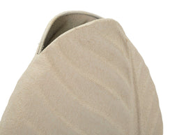 Vase Dune Blattstruktur Creme Klein – Blumenvase Deko