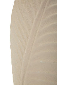 Vase Dune Blattstruktur Creme Klein – Blumenvase Deko