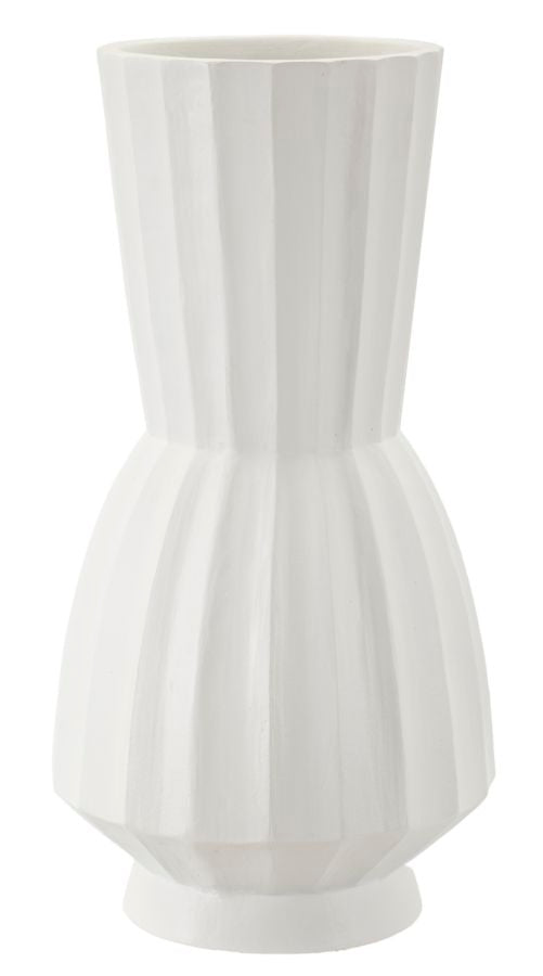 Blumenvase Glint Weiß 50 cm