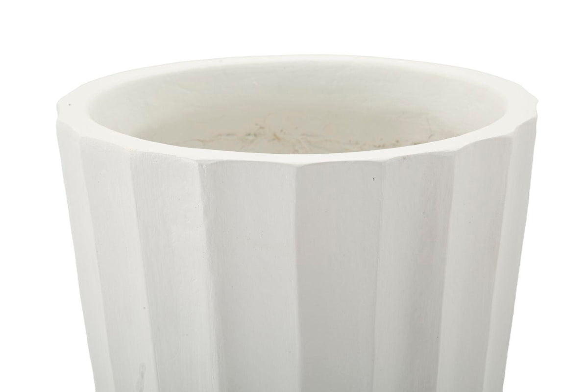 Blumenvase Glint Weiß 50 cm