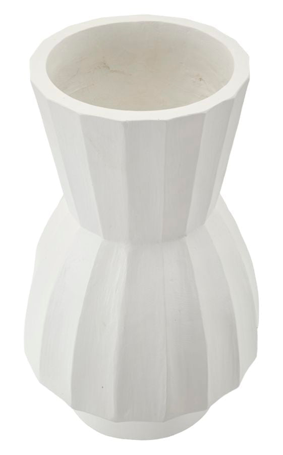 Blumenvase Glint Weiß 41 cm