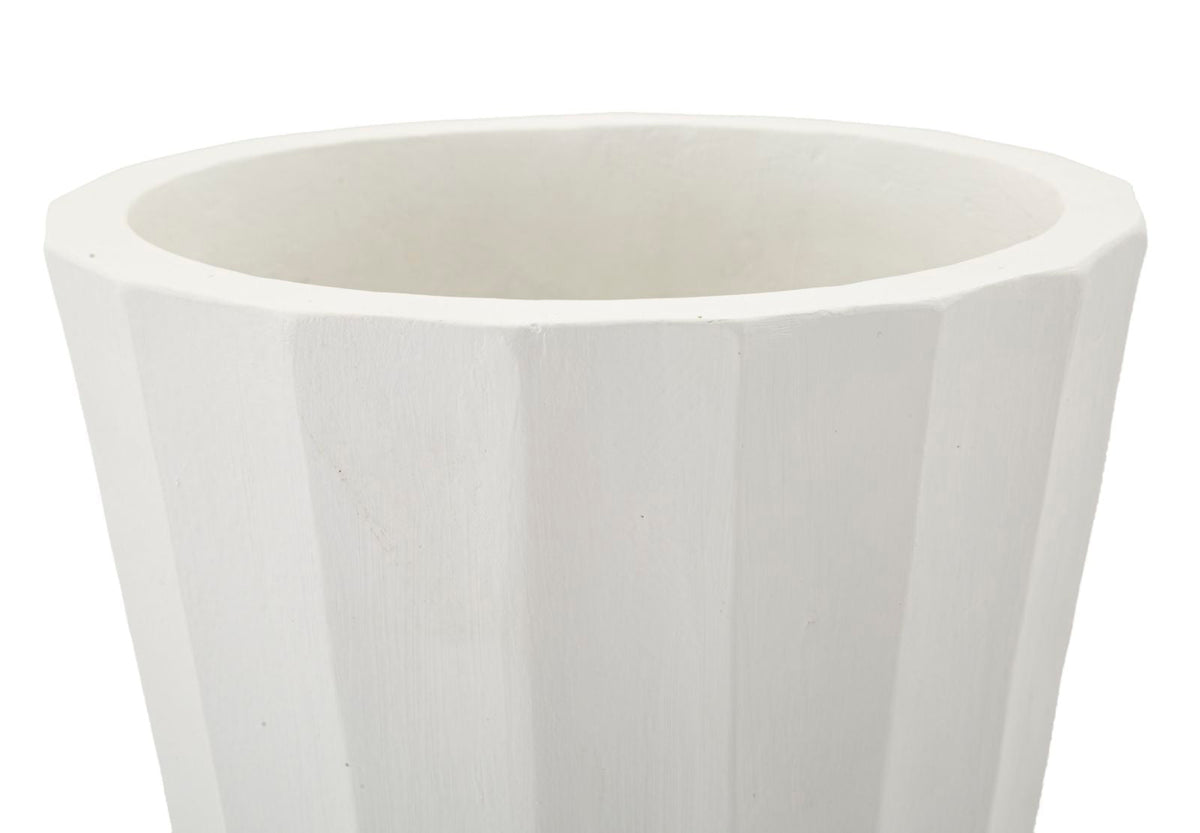 Blumenvase Glint Weiß 41 cm