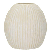 Blumenvase Eiszapfen Creme 38 cm