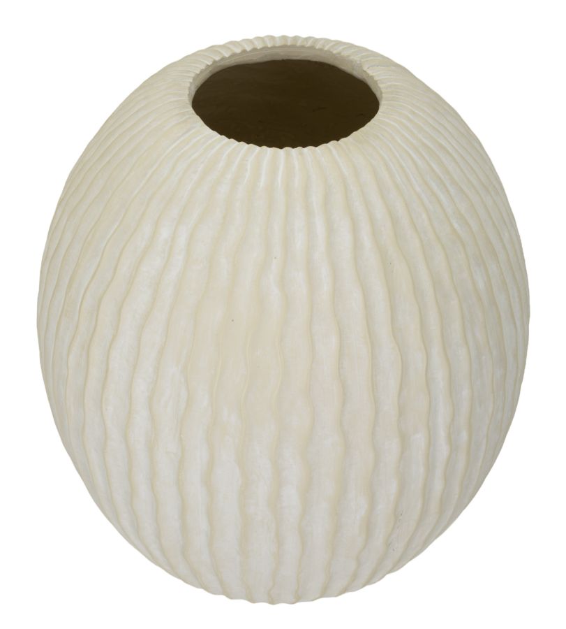 Blumenvase Eiszapfen Creme 38 cm