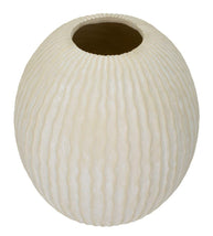 Blumenvase Eiszapfen Creme 38 cm