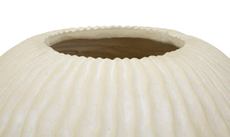 Blumenvase Eiszapfen Creme 38 cm