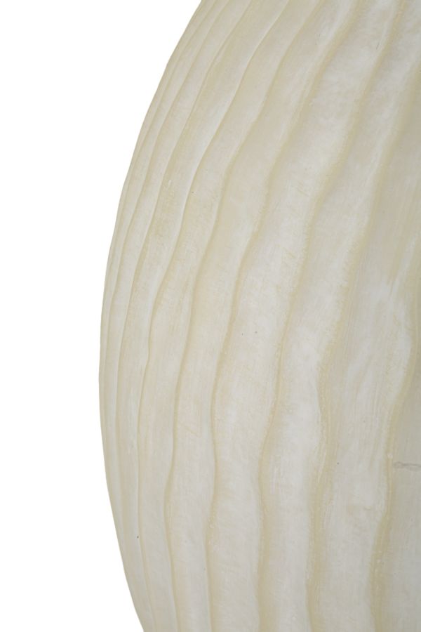 Blumenvase Eiszapfen Creme 38 cm