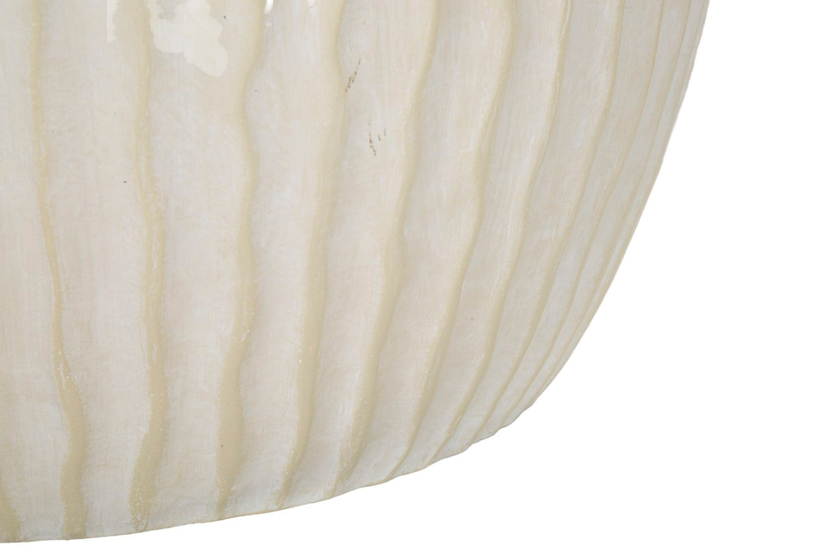 Blumenvase Eiszapfen Creme 38 cm
