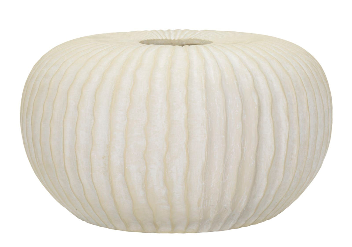 Übertopf Eiszapfen Creme 23 cm