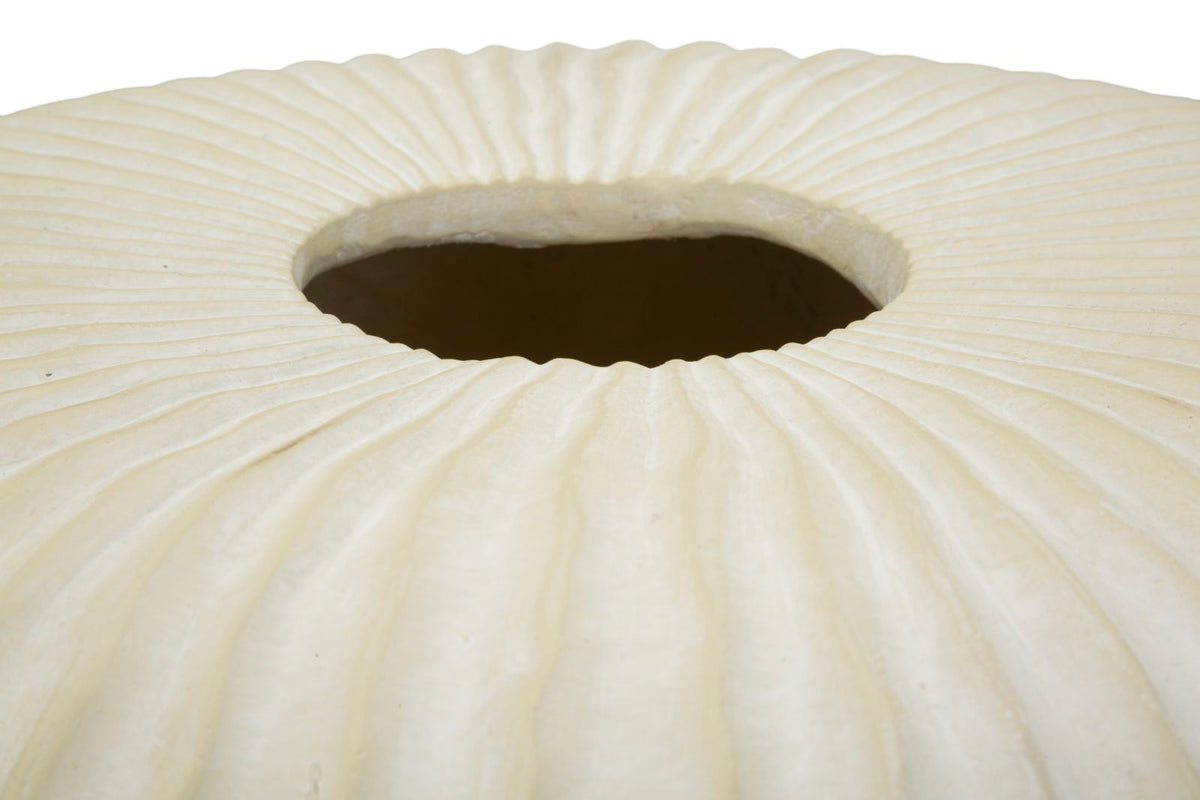 Übertopf Eiszapfen Creme 23 cm