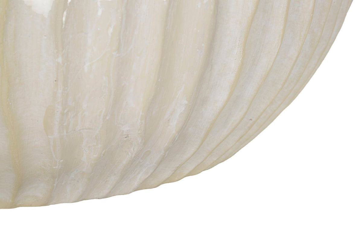 Übertopf Eiszapfen Creme 23 cm