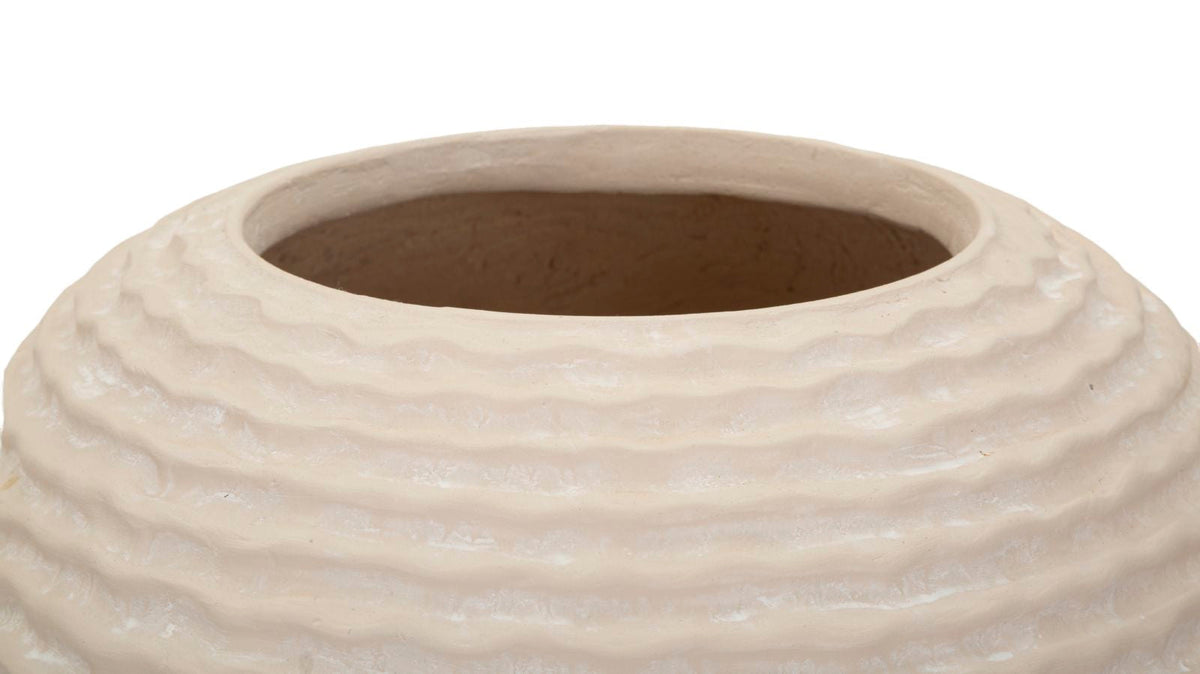 Blumenvase Nebel Creme 38,5 cm