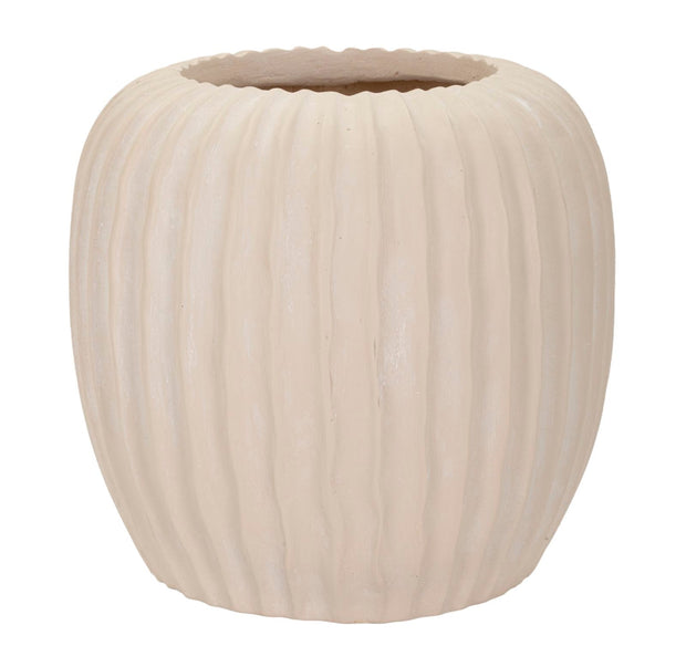 Blumenvase Nebel Creme 26 cm