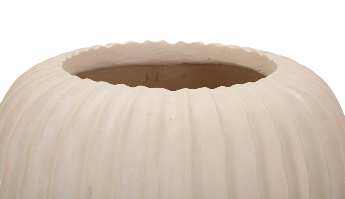 Blumenvase Nebel Creme 26 cm
