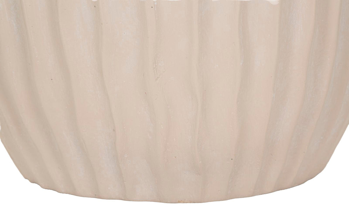 Blumenvase Nebel Creme 26 cm
