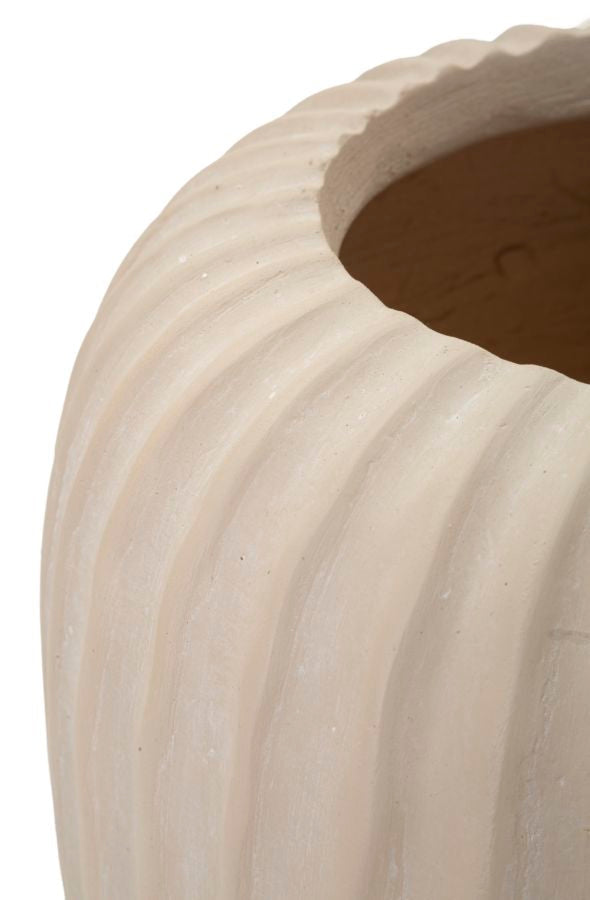 Blumenvase Nebel Creme 26 cm