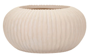 Blumenvase Nebel Creme 18 cm