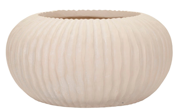 Blumenvase Nebel Creme 18 cm