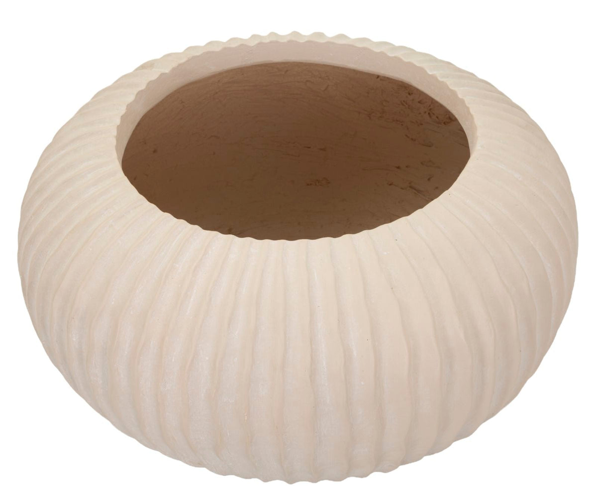 Blumenvase Nebel Creme 18 cm