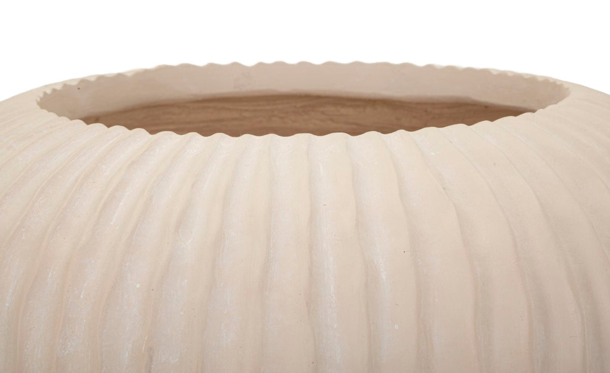 Blumenvase Nebel Creme 18 cm