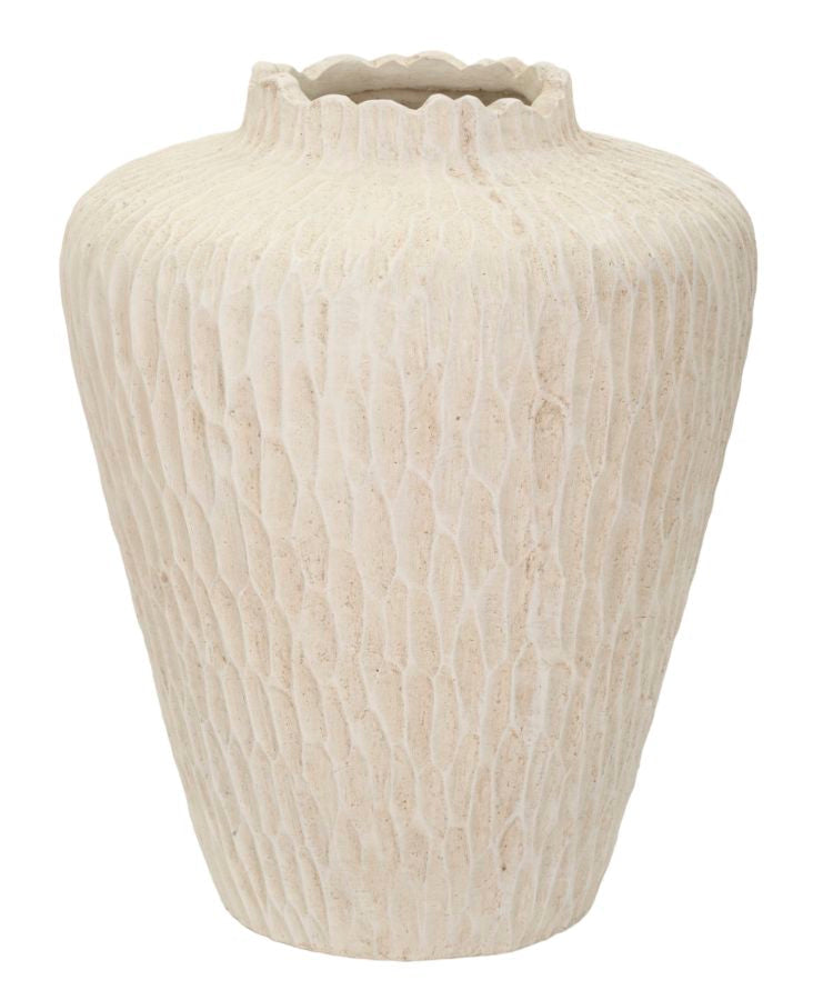 Blumenvase Schatten Creme 40 cm