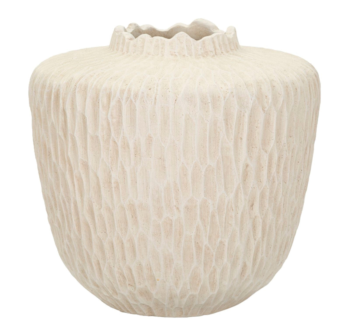 Blumenvase Schatten Creme 32,5 cm