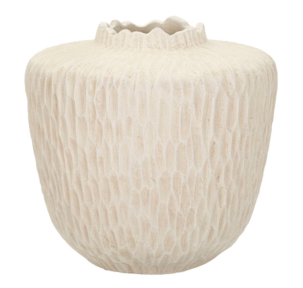 Blumenvase Schatten Creme 32,5 cm