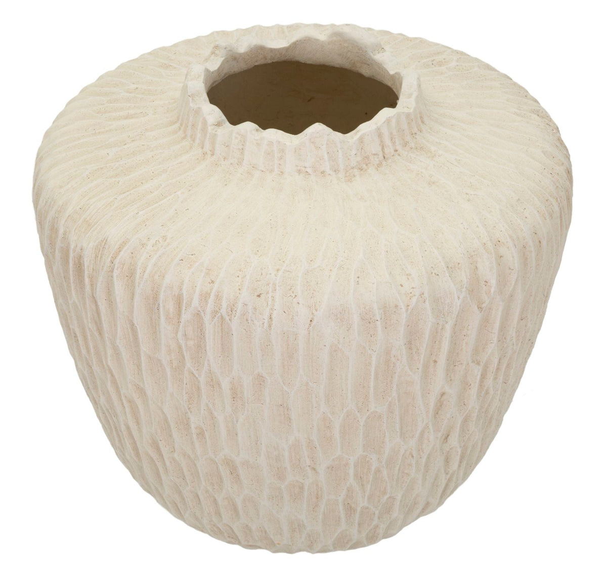Blumenvase Schatten Creme 32,5 cm