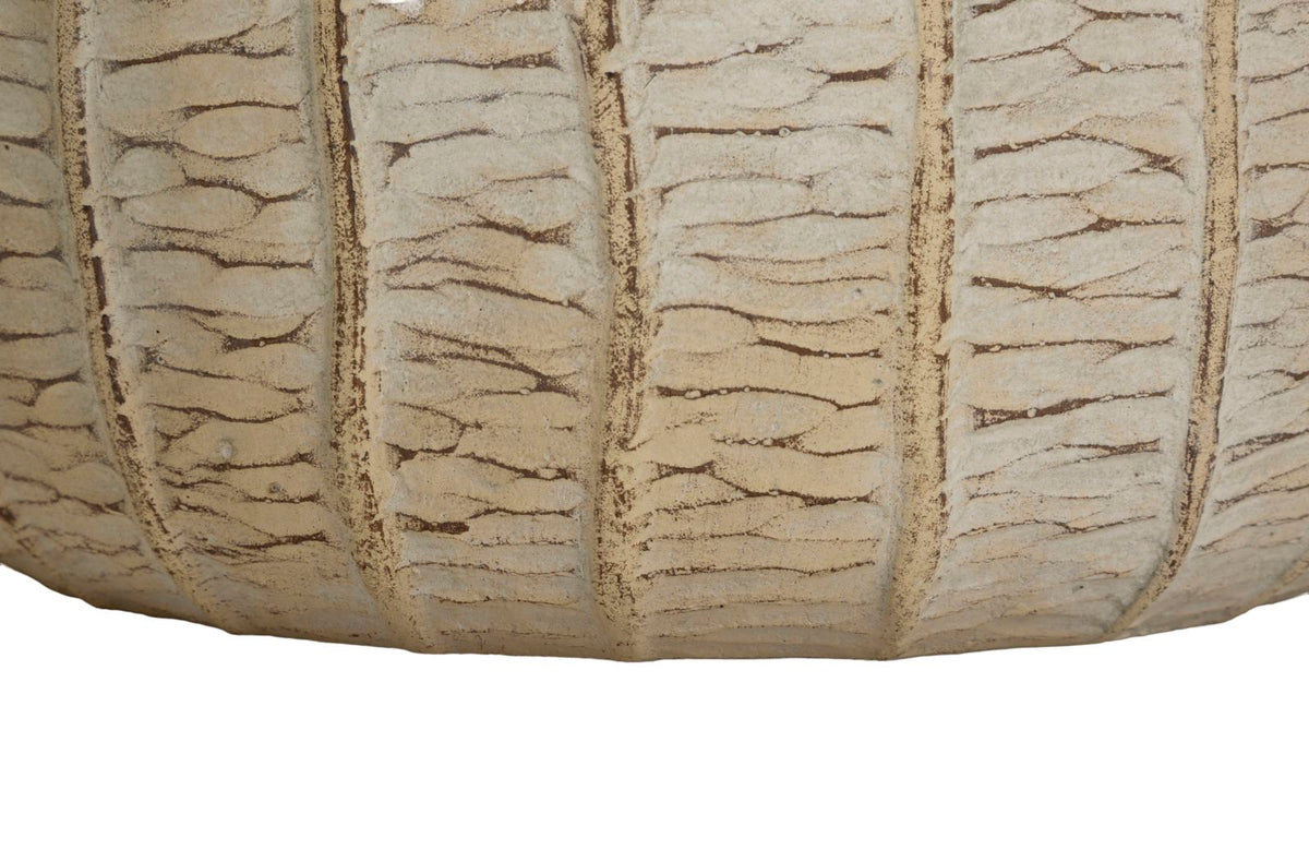 Übertopf Flake Creme 3er Set 27 cm