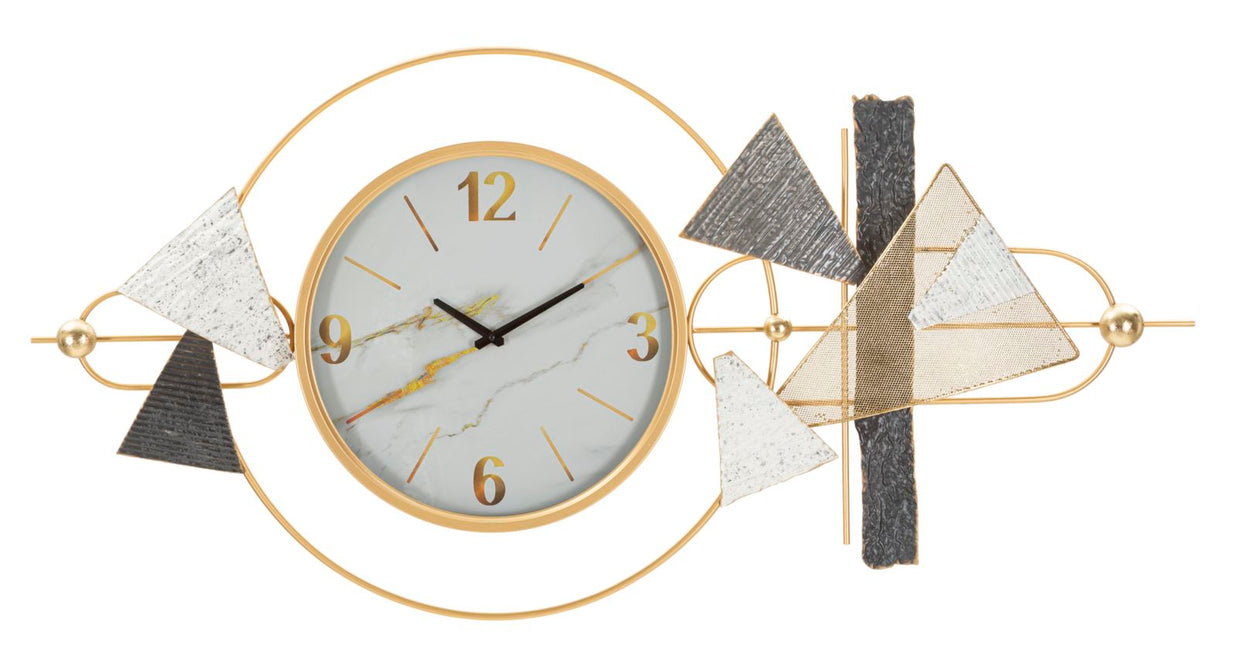 Wanduhr Geometrisch Bunt 60 cm – Uhr Wohnzimmer