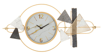 Wanduhr Geometrisch Bunt 60 cm – Uhr Wohnzimmer