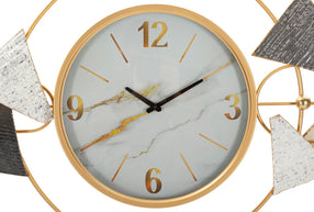 Wanduhr Geometrisch Bunt 60 cm – Uhr Wohnzimmer