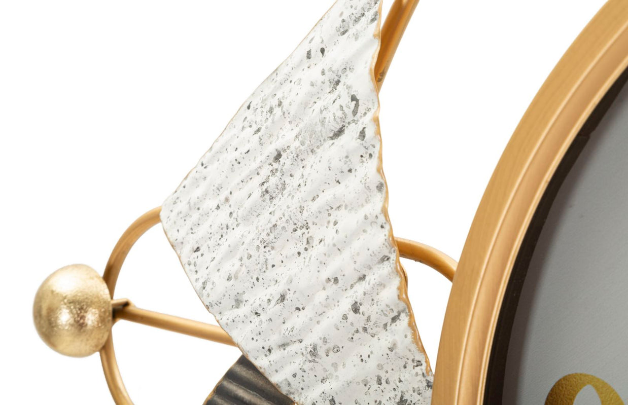 Wanduhr Geometrisch Bunt 60 cm – Uhr Wohnzimmer